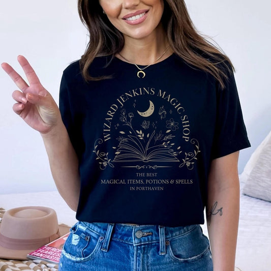 Wizard Jenkins Magic Shop Tshirt