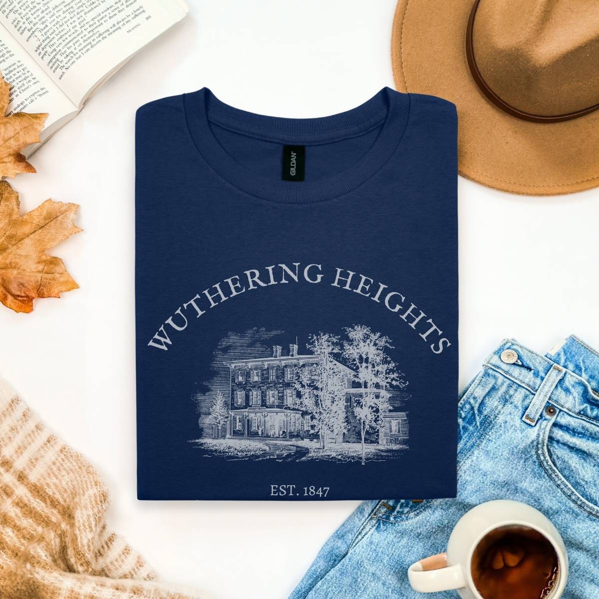 Wuthering Heights Shirt | Dark Academia Soft 100% Cotton Tee