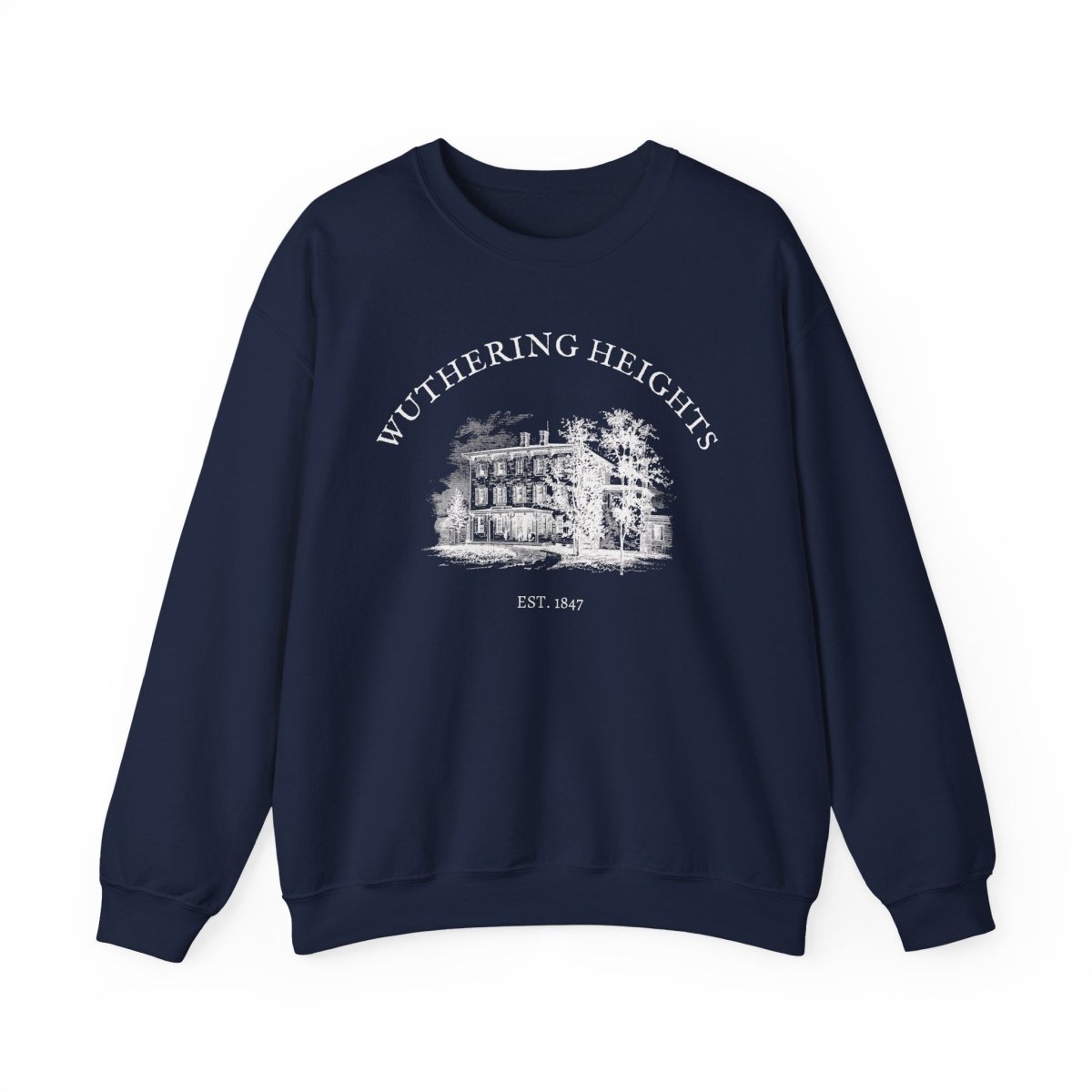 Wuthering Heights Sweatshirt | Dark Academia Cotton Blend Crewneck