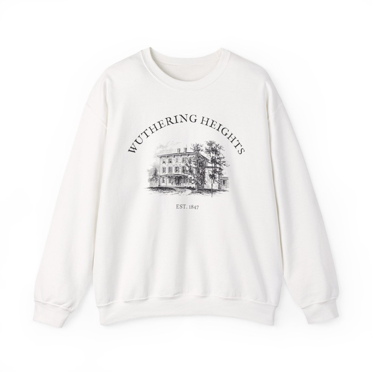 Wuthering Heights Sweatshirt | Dark Academia Cotton Blend Crewneck