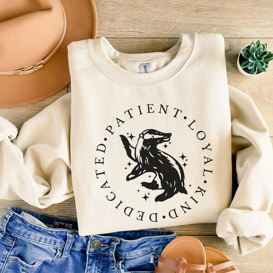 Yellow House Sweatshirt | Fantasy Cotton Blend Crewneck